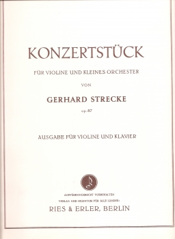 Konzertstück op. 87 -Violine und Klavier-