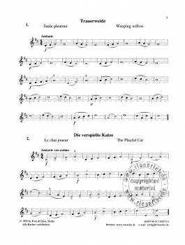 Melodische Etüden -Violine solo (1.Lage)-