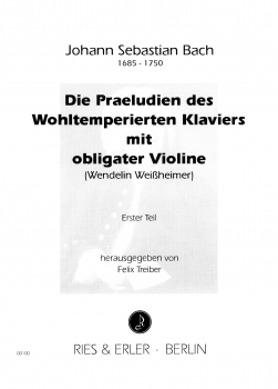 Die Präludien des Wohltemperierten Klaviers mit obligater Violine (Bd. 1)