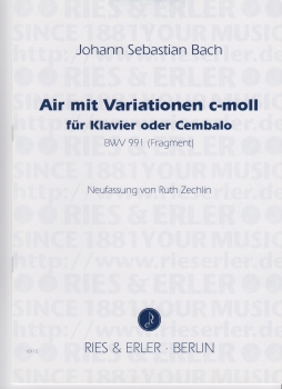 Air mit Variationen c-Moll für Klavier oder Cembalo