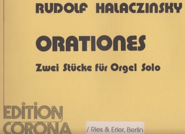 Orationes -Zwei Stücke für Orgel solo-