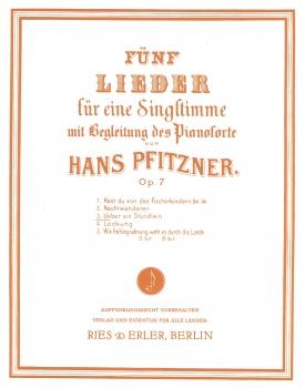 Über ein Stündlein op. 7 für Gesang (mittel) und Klavier