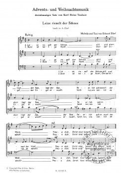 Advents- und Weihnachtsmusik - Acht alte Volkslieder für gemischten Chor dreistimmig (ChP)