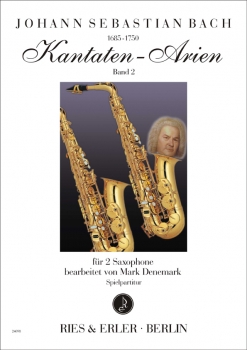 Kantaten-Arien bearbeitet für 2 Saxophone - Band 2