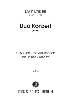 Duo Konzert für Sopran- und Altsaxophon und kleines Orchester