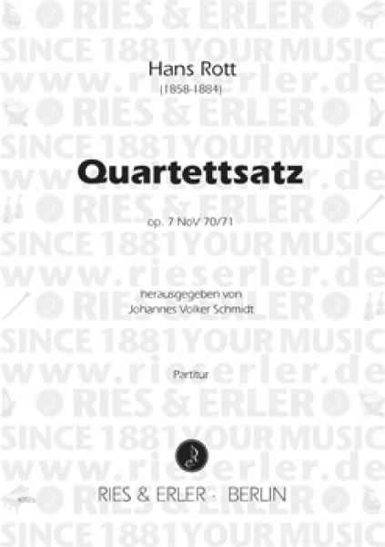 Quartettsatz für Streichquartett op. 7 NoV 70/71 (LM)