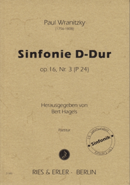 Sinfonie D-Dur op. 16, Nr. 3 (P 24) (LM)