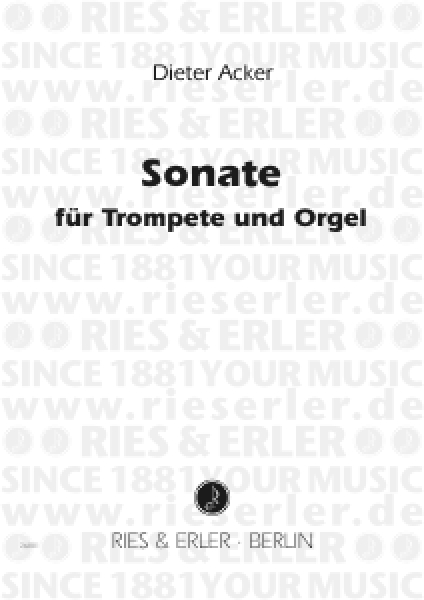 Sonate f. Trompete und Orgel