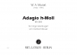 Mobile Preview: Adagio h-Moll für Orgel