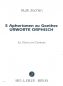 Preview: 5 Aphorismen zu Goethes Urworte Orphisch für Oboe und Cembalo
