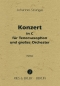Preview: Konzert in C für Tenorsaxophon und großes Orchester