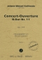 Preview: Concert-Ouverture B-Dur Nr. 11 op. 143