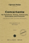 Preview: Concertante für Pianoforte, Violine, Violoncello, Kontrabass und Orchester
