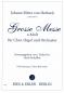 Preview: Große Messe e-moll für Chor, Orgel und Orchester - Klavierauszug