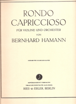 Rondo capriccioso op. 2 -Violine und Klavier-