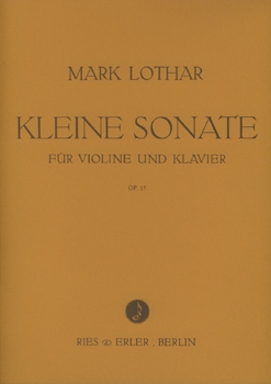Kleine Sonate op. 15 -Violine und Klavier-