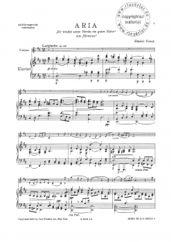Aria Arie für Violine und Klavier (pdf-Download)