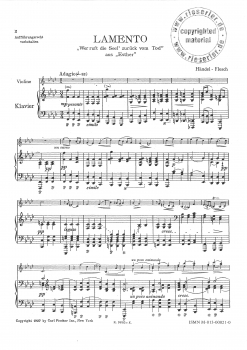 Lamento Arie für Violine und Klavier (pdf-Download)