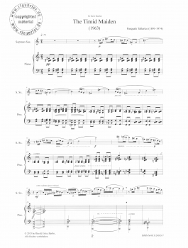 The Timid Maiden für Sopransaxophon und Klavier (pdf-Download)