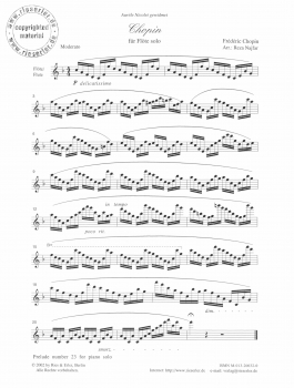 Chopin für Flöte solo (pdf-Download)