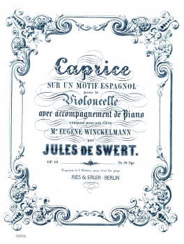 Caprice sur un Motif Espagnol für Violoncello und Klavier op. 10