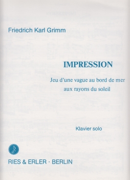 Impression op. 164 Nr.  4 -Klavier-