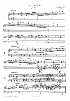 Vierzig Präludien op. 60 für Klavier