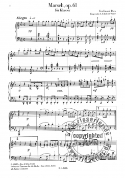 Marsch op. 61 für Klavier