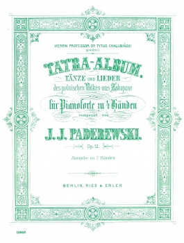 Tatra-Album für Klavier (Ausgabe zu 2 Händen)