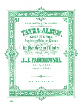 Tatra-Album für Klavier (Ausgabe zu 4 Händen)