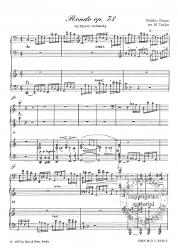 Rondo op. 73 für Klavier vierhändig