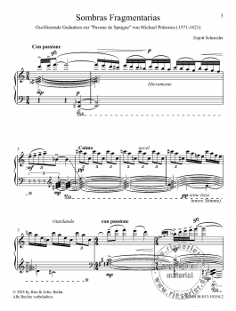 Preview: Sombras Fragmentarias für Klavier solo