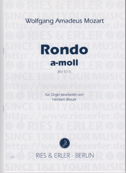 Rondo a-Moll KV 511 für Orgel