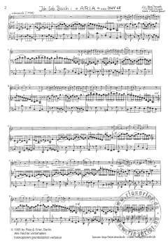 Aria für Oboe oder Trompete und Orgel nach BWV 68