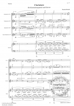 Clariature für Klarinettenquartett und Klavier