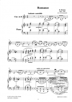 Romanze für Klarinette und Klavier