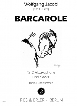 Barcarole für 2 Altsaxophone und Klavier