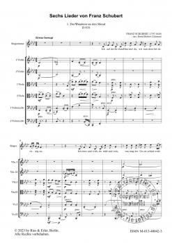 Sechs Lieder für Stimme und Streichsextett