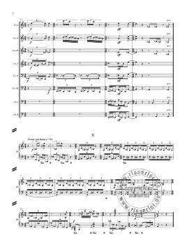 Neuf Moments Musicaux für Klavier und Streichensemble (1964)
