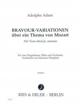 Bravour-Variationen über ein Thema von Mozart 'Ah, vous dirais - je maman' für Singstimme, Flöte und Orchester (LM)