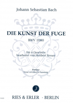 Die Kunst der Fuge BWV 1080 für vier Quartette, Neufassung 2003