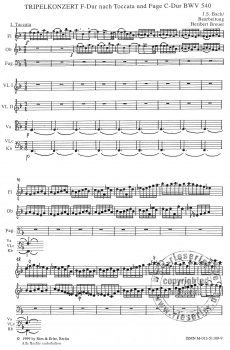 Tripelkonzert F-Dur (Bach-Metamorphose VI)