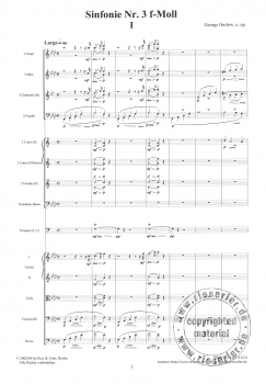 Sinfonie Nr. 3 f-Moll für Orchester