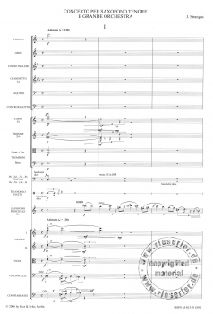Preview: Konzert in C für Tenorsaxophon und großes Orchester