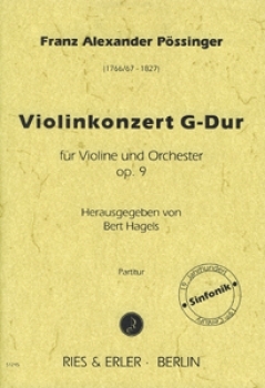 Violinkonzert G-Dur op. 9 für Violine und Orchester (LM)