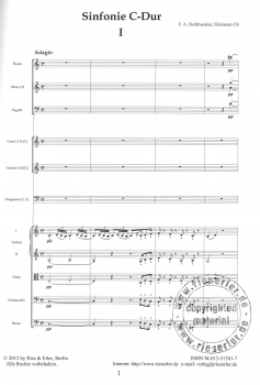 Sinfonie C-Dur für großes Orchester (Hickman C8)