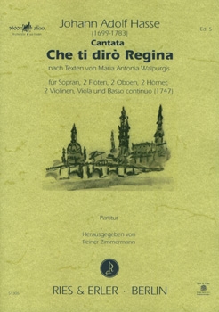 Cantata "Che ti dirò Regina" nach Texten von Maria Antonia Walpurgis (LM)