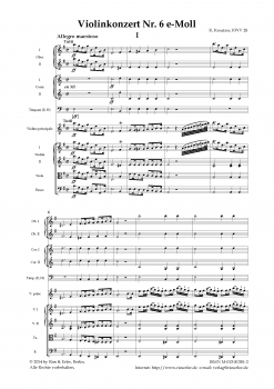 Violinkonzert Nr. 6 e-Moll KWV 28 (LM)