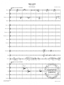 Tre Canti für Sopran und Orchester