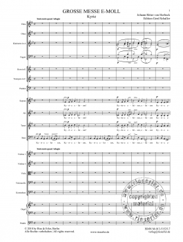 Große Messe e-moll für Chor, Orgel und Orchester
